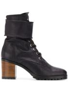 Stouls Mash Lace-up Boots - Black