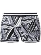 Missoni Geometric Knit Shorts, Women's, Size: 38, Black, Cotton/nylon/polyester/wool
