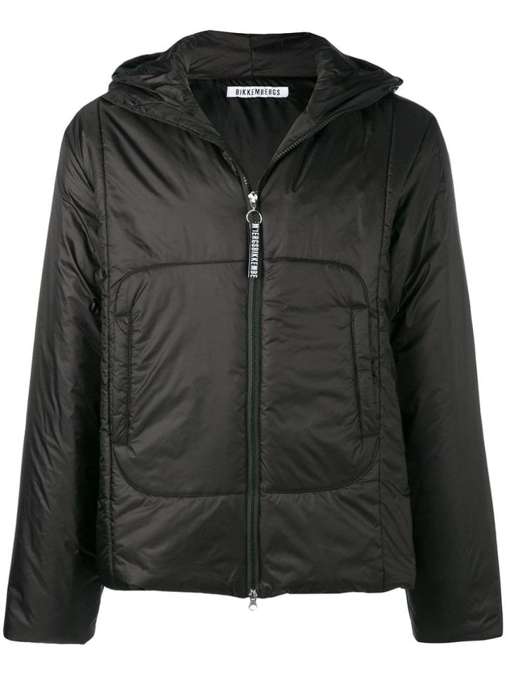 Dirk Bikkembergs Hooded Padded Jacket - Black