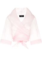 Paule Ka Organza Fitted Jacket - Pink