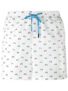 Fefè - Scooter Print Swim Shorts - Men - Polyester - L, White, Polyester
