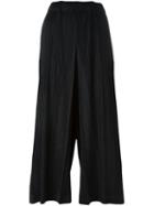 Pleats Please By Issey Miyake Pleated Culottes, Women's, Size: 5, Black, Polyester