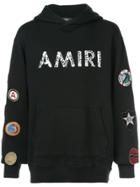 Amiri Logo Patch Hoodie - Black