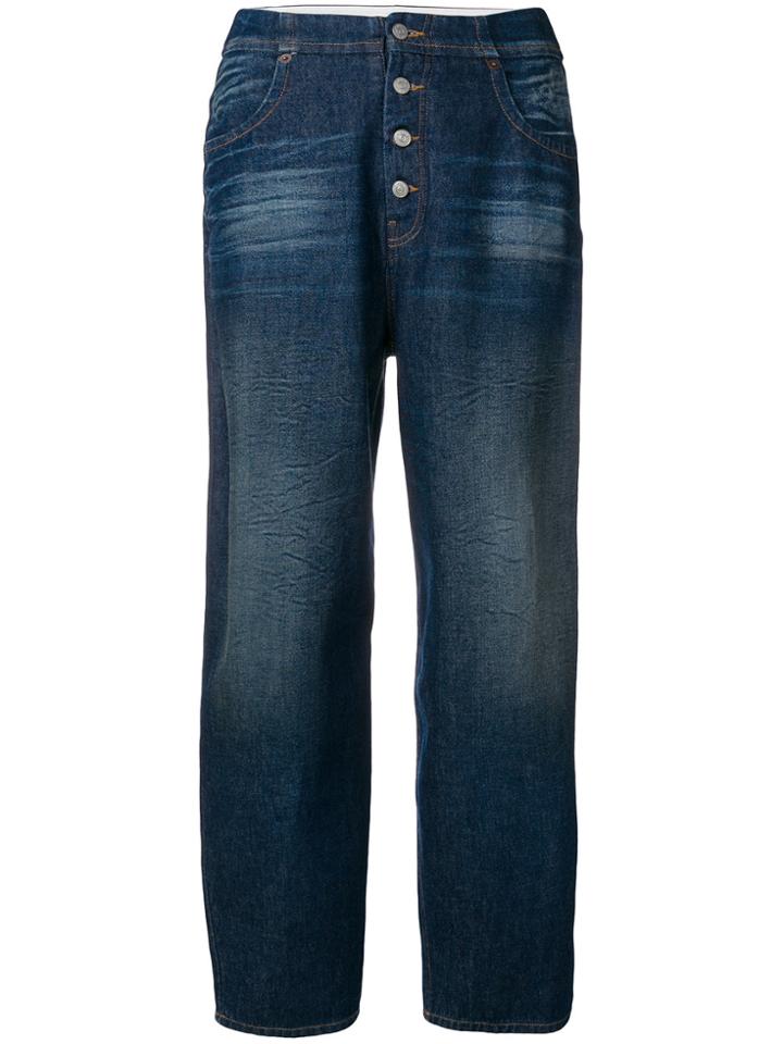 Mm6 Maison Margiela Straight-leg Jeans - Blue