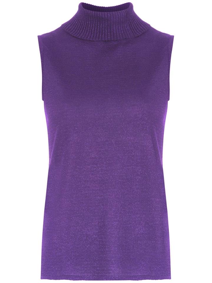 Cecilia Prado Ingla High Neck Top - Purple