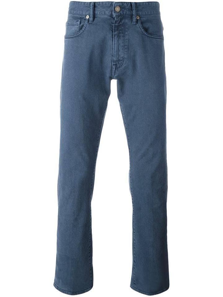Incotex Slim-fit Jeans, Men's, Size: 36, Blue, Cotton/spandex/elastane