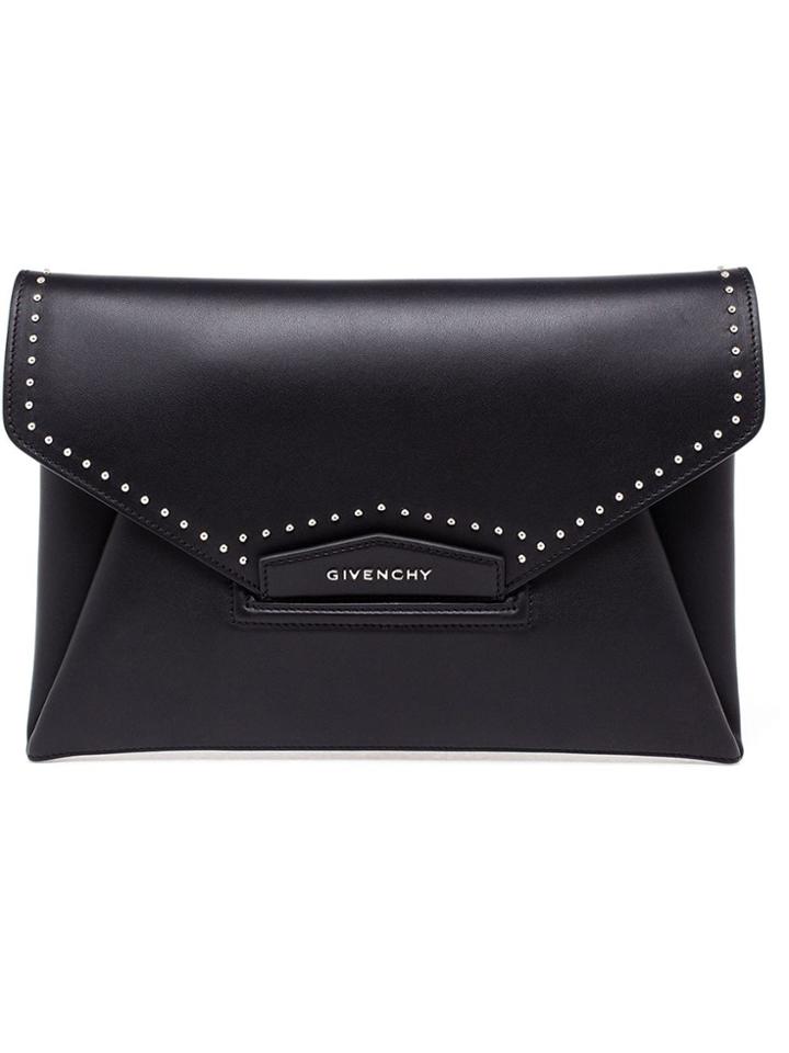 Givenchy 'antigona' Envelope Clutch - Black
