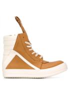 Rick Owens Geobasket Hi-top Sneakers, Women's, Size: 37, Yellow/orange, Rubber/leather