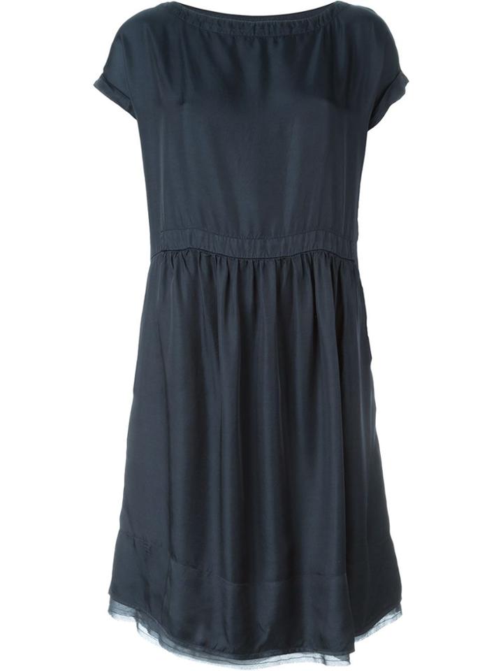 Kristensen Du Nord Shortsleeved Boat Neck Dress - Blue