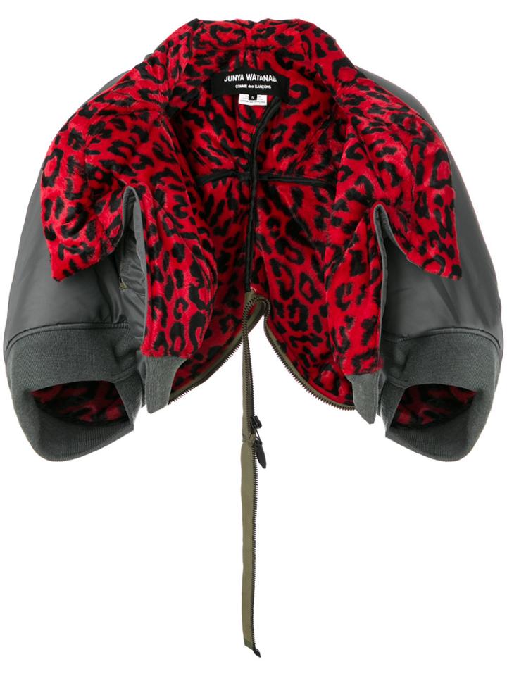 Junya Watanabe Comme Des Garçons Cropped Bomber Jacket - Grey
