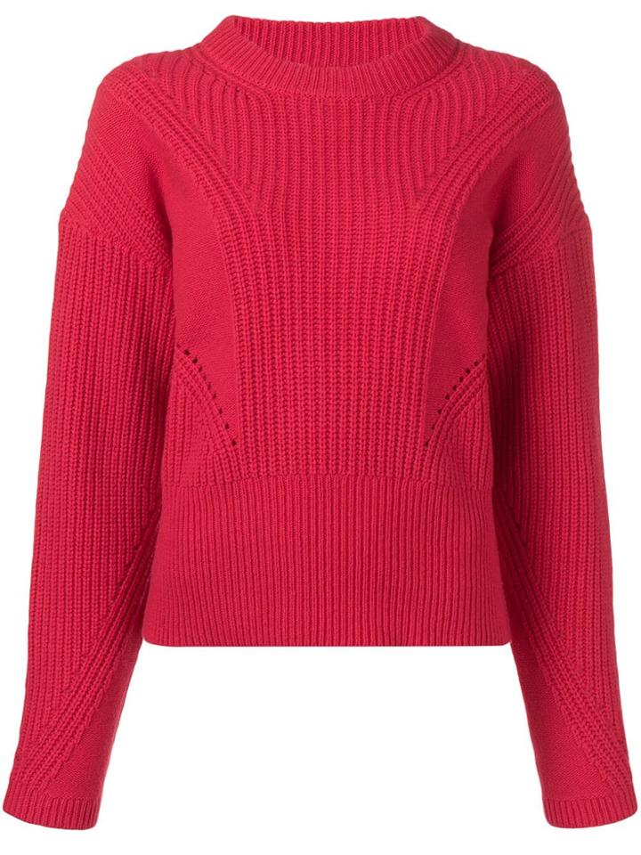 Tanya Taylor Basic Knit Jumper - Red