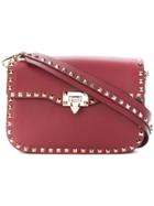 Valentino Rockstud Flip-lock Shoulder Bag - Red