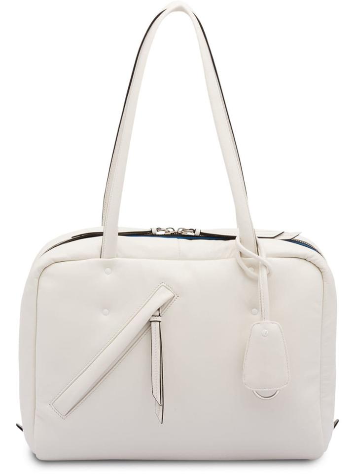 Prada Medium Padded Nappa Leather Bag - White