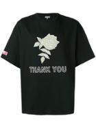 Lanvin Rose Print Oversized T-shirt - Black