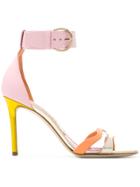 Emilio Pucci Strappy Colour-block Sandals - Multicolour