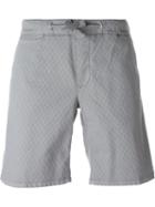 Eleventy Jacquard Bermuda Shorts, Men's, Size: 32, Grey, Cotton/spandex/elastane