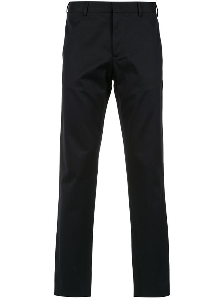 Egrey Tailored Straight Leg Trousers - Blue