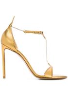 Francesco Russo Chain Stiletto Heels - Gold