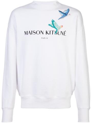 Maison Kitsuné Lovebirds Sweatshirt - White