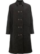 Individual Sentiments Double-breasted Coat - Black
