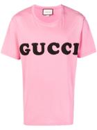 Gucci Logo T-shirt - Pink & Purple