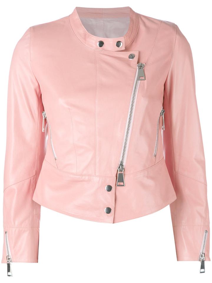 Sylvie Schimmel - Desire Jacket - Women - Lamb Skin - 40, Women's, Pink/purple, Lamb Skin
