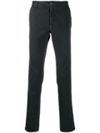 Incotex Fitted Straight Leg Trousers - Blue