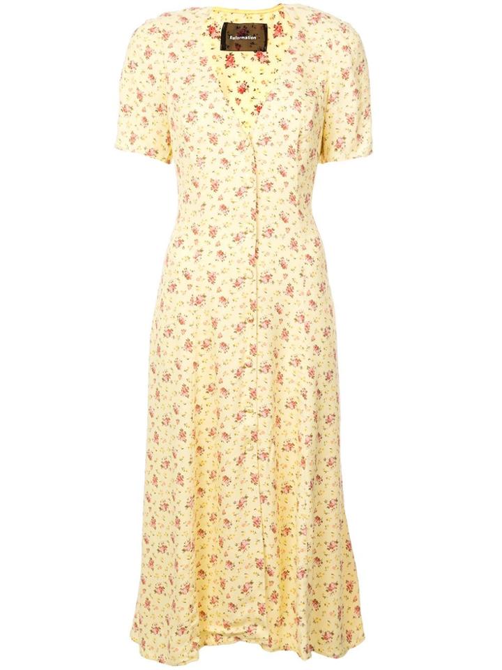 Reformation Locklin Dress - Yellow