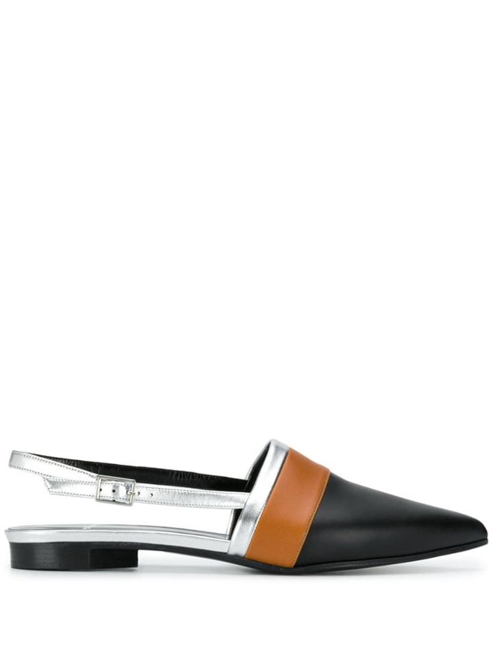 Pierre Hardy Alpha Sling-back Slippers - Black