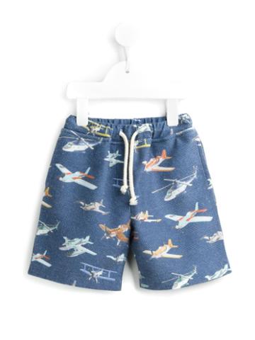 Madson Discount Kids Airplane Print Shorts, Boy's, Size: 6 Yrs, Blue