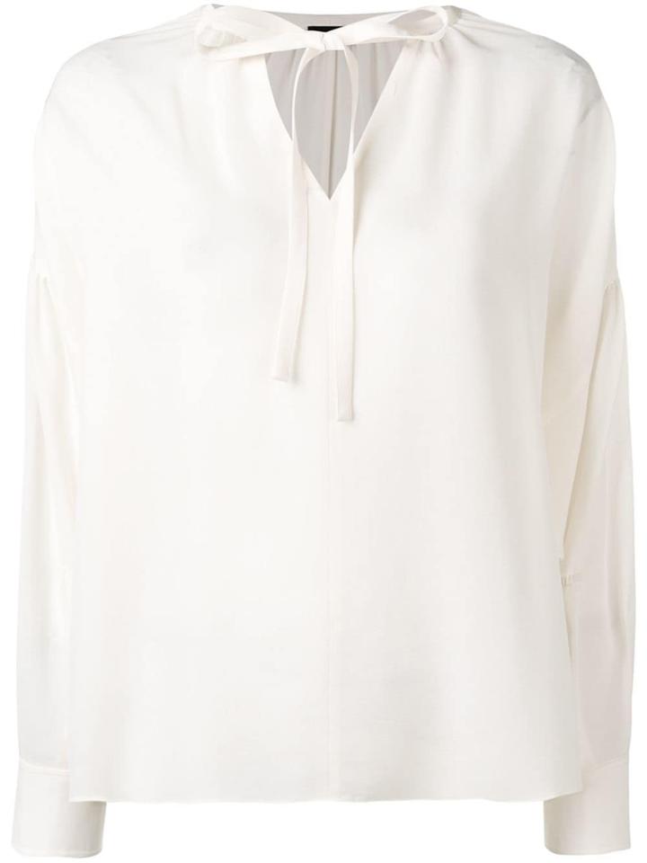 Joseph Tie Neck Blouse - Neutrals