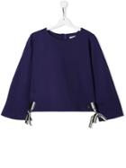Mariuccia Milano Kids Teen Ribbon Detail Blouse - Purple