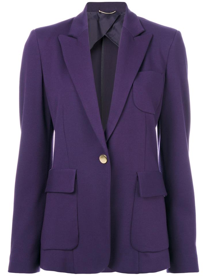 Les Copains Classic Fitted Blazer - Pink & Purple
