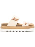 See By Chloé Hester Flatform Slides - Nude & Neutrals