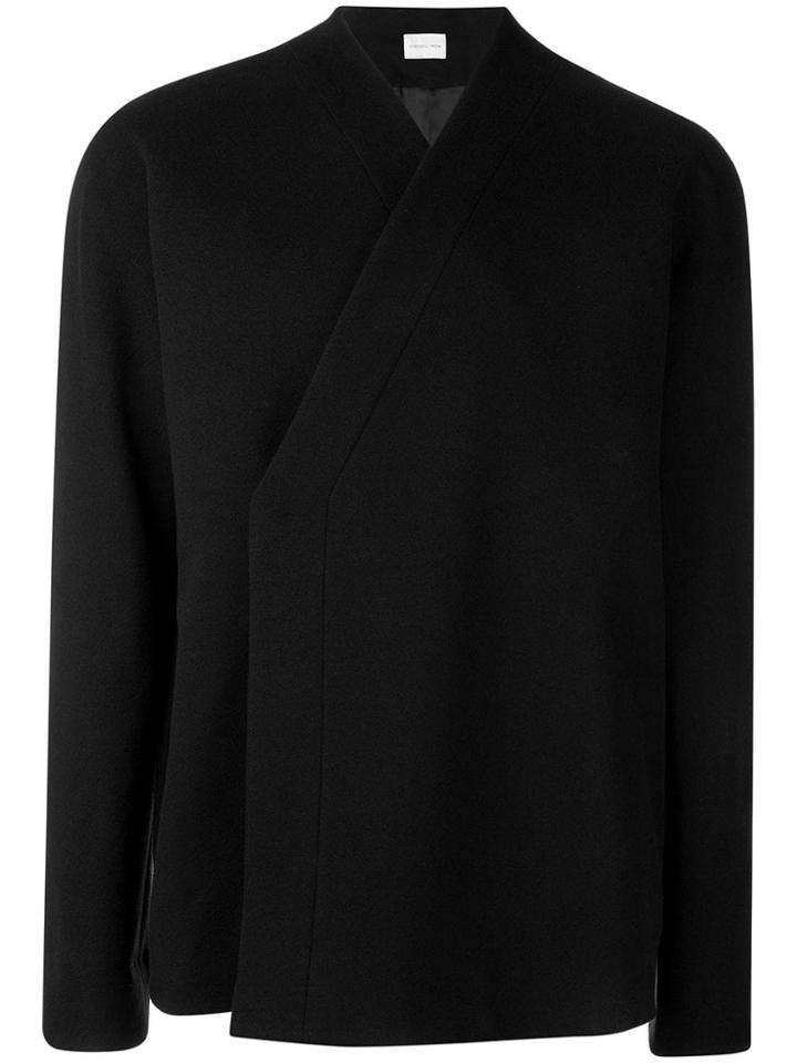 Sartorial Monk V-neck Cardigan - Black