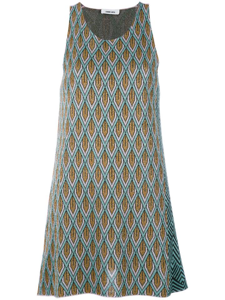 Circus Hotel - Ocean Gold Knitted Top - Women - Polyester/viscose - 40, Green, Polyester/viscose