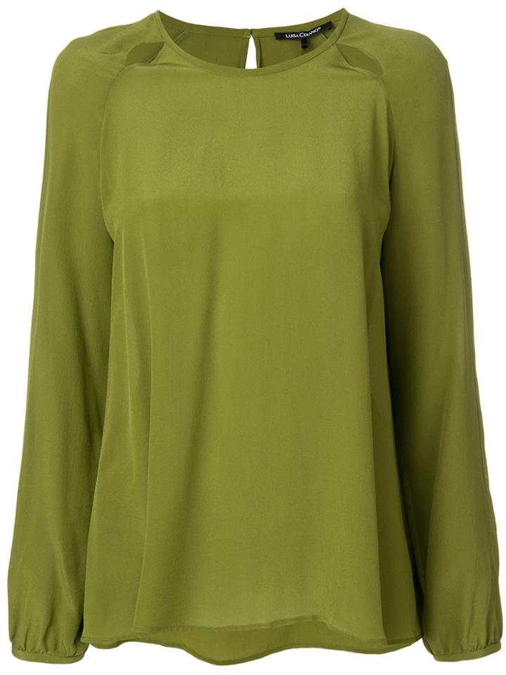 Luisa Cerano Loose Fit Blouse - Green