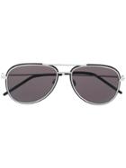 Saint Laurent Eyewear Aviator Sunglasses - Silver