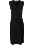 Helmut Lang Pleated Midi Dress - Black