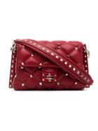 Valentino Red Candystud Studded Quilted Leather Cross-body Bag