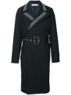 Jw Anderson Belted Double-breasted Trench-coat - Blue