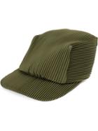 Pleats Please By Issey Miyake - Pleated Cap - Women - Polyester - One Size, Green, Polyester