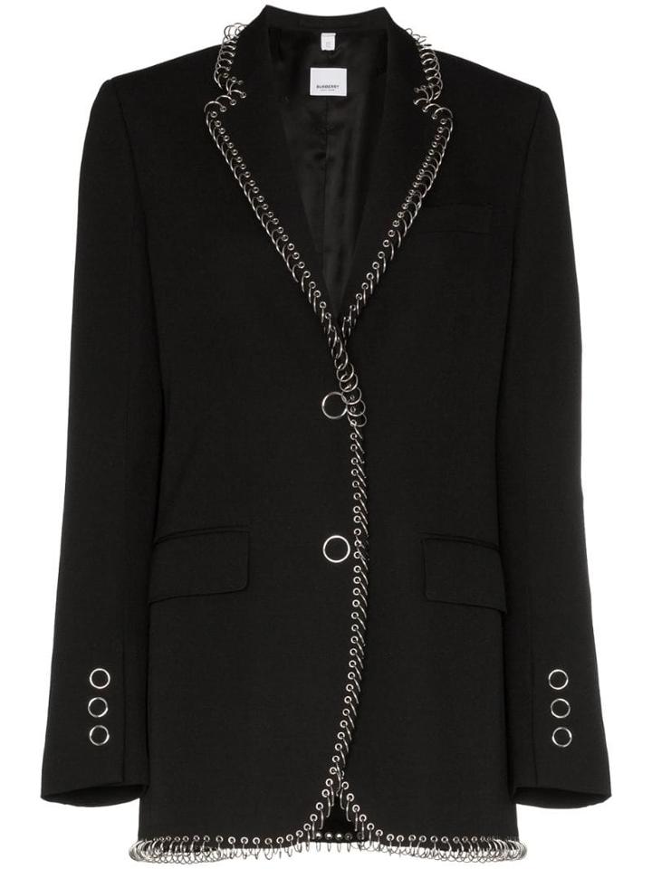 Burberry Ring Piercing-embellished Blazer - Black