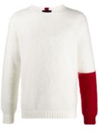 Undercover Two Tone Knit Jumper - White