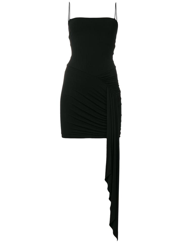 Alexandre Vauthier Draped Fitted Dress - Black