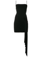 Alexandre Vauthier Draped Fitted Dress - Black