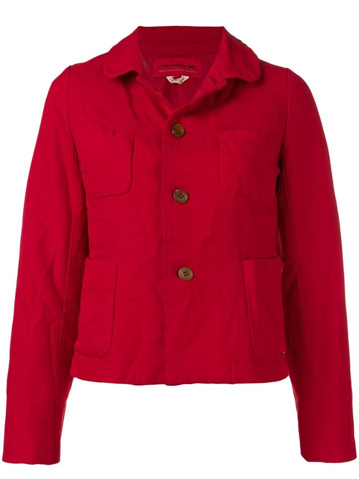Comme Des Garçons Girl Boxy Fit Jacket - Red