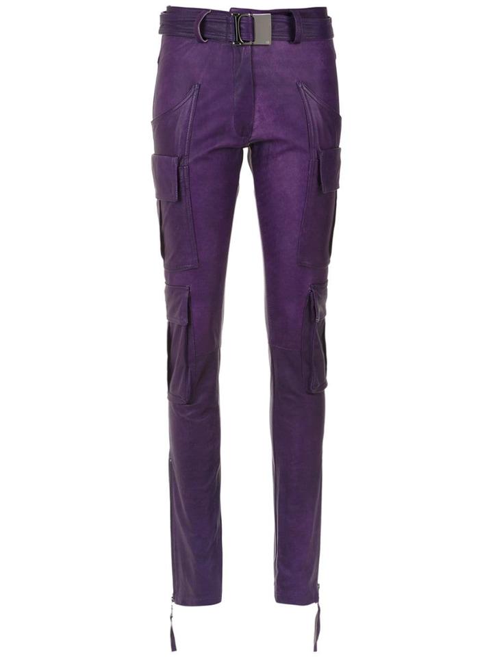 Andrea Bogosian Straight Fit Trousers - Purple