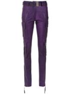 Andrea Bogosian Straight Fit Trousers - Purple