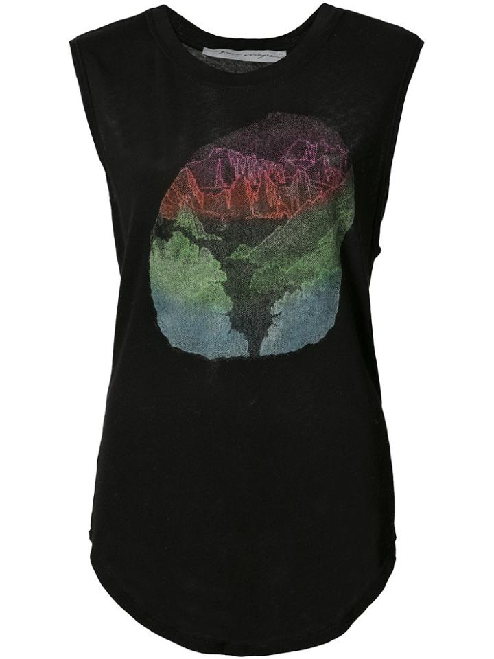 Raquel Allegra Printed Tank Top - Black